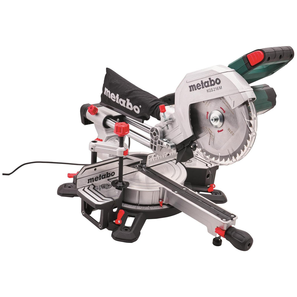 Metabo KGS-216MN Sliding Mitre Saw 216mm 1500W 240V 613216380  White Rose Tools