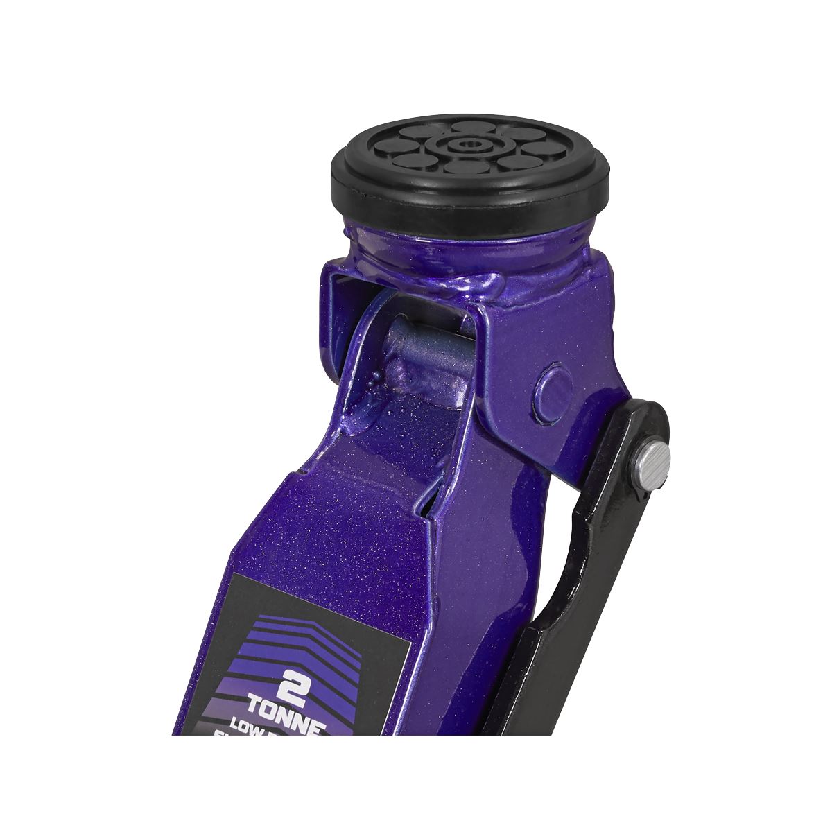 Sealey Low Profile Short Chassis Trolley Jack 2 Tonne - Purple  White Rose Tools