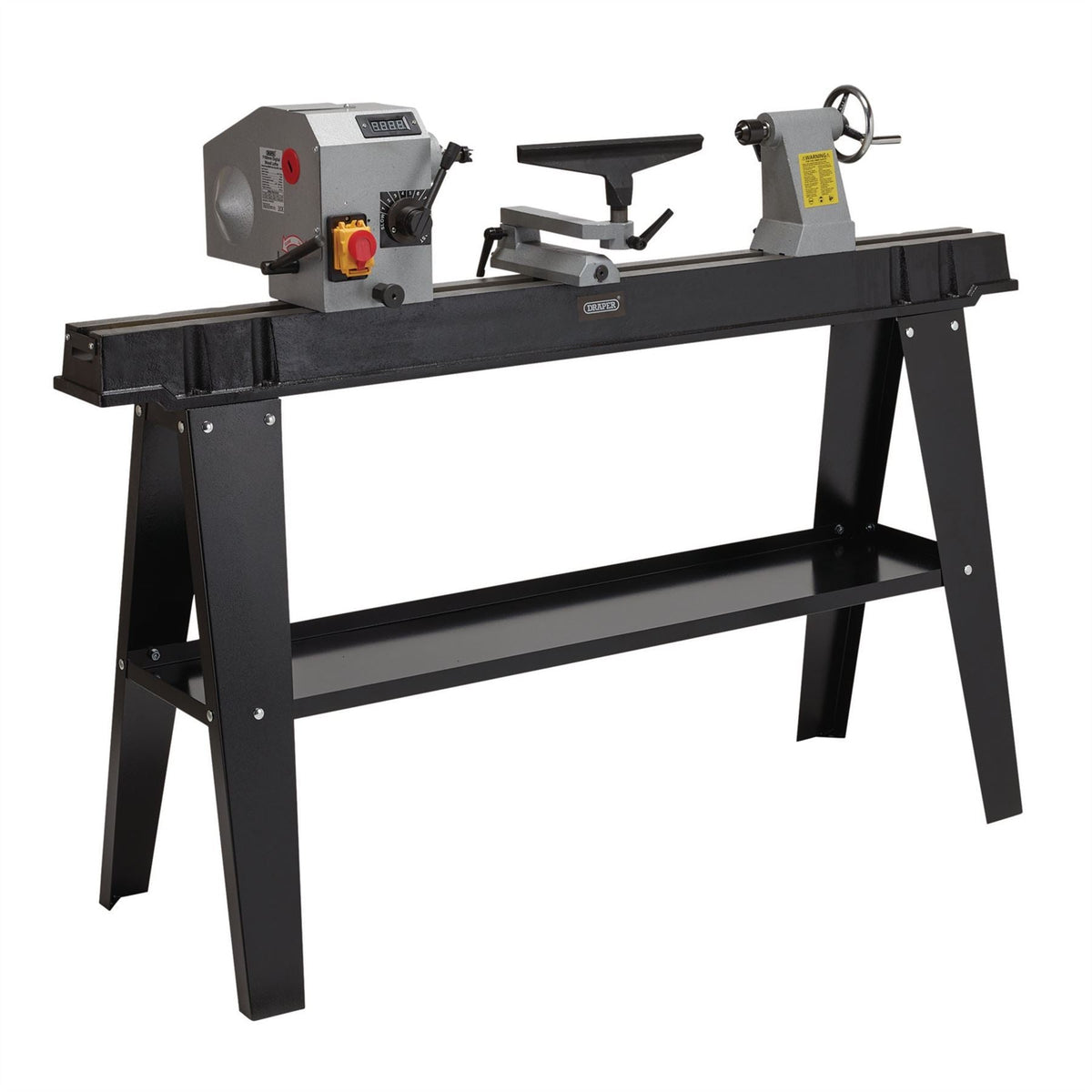 Draper Variable Speed Wood Lathe with Digital Display 750W 60990  White Rose Tools