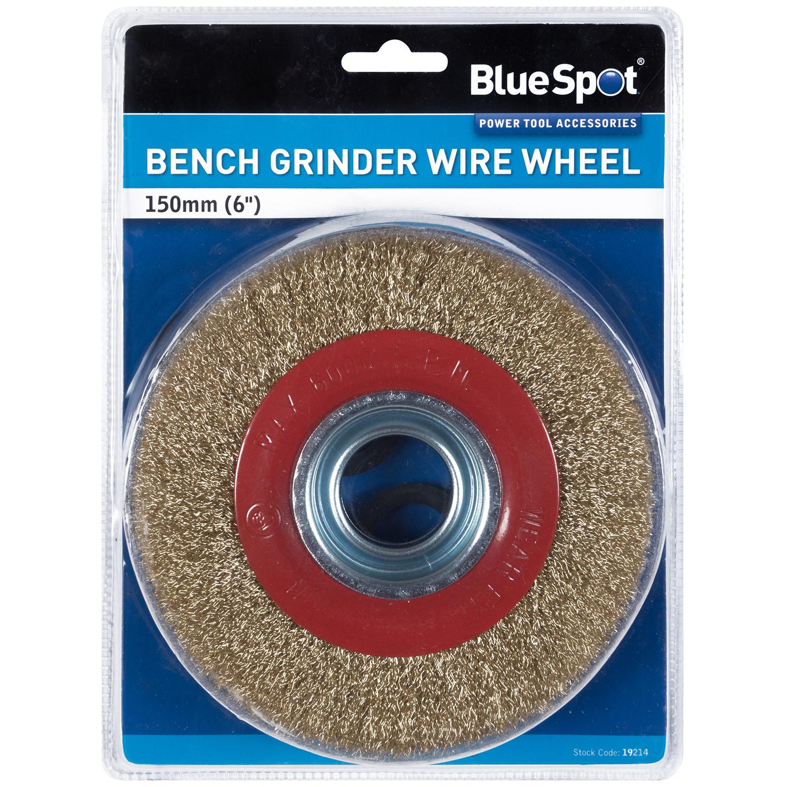 BlueSpot Bench Grinder Wire Wheel 150mm 6in