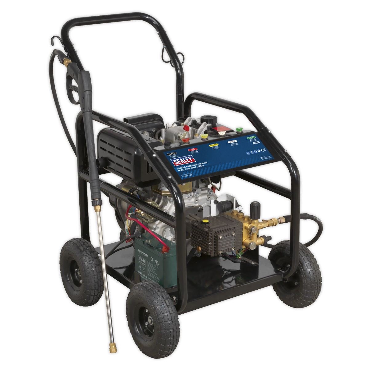 Sealey Pressure Washer 290bar 900L/hr 10hp - Diesel 