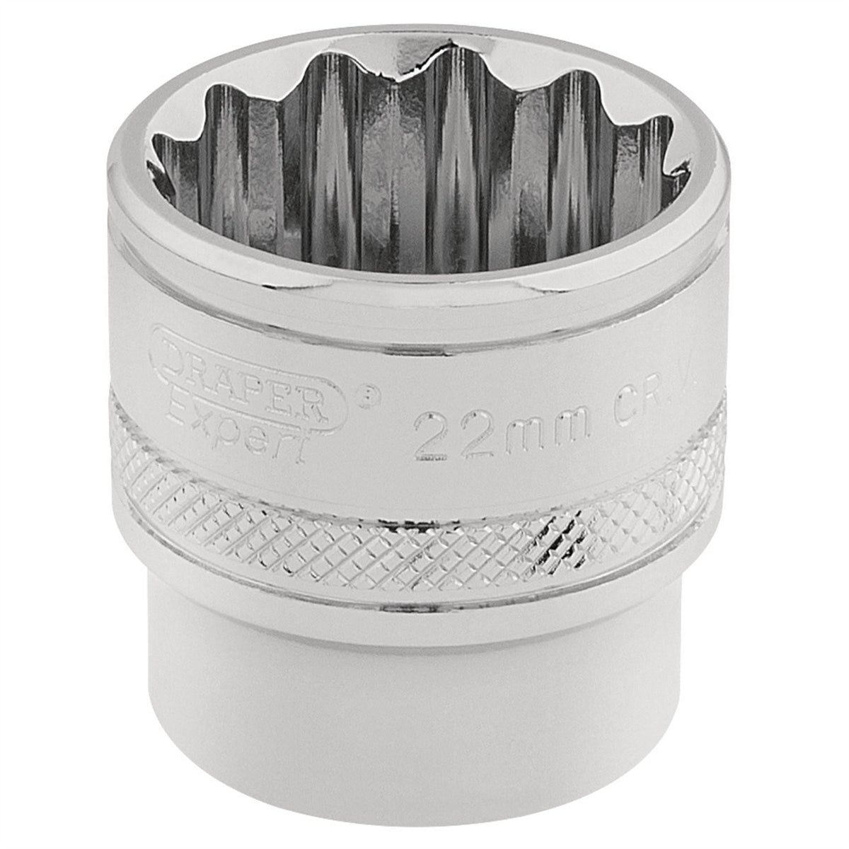 Draper Expert HI-TORQ® 12 Point Socket 3/8" Sq. Dr. 22mm 32800  White Rose Tools