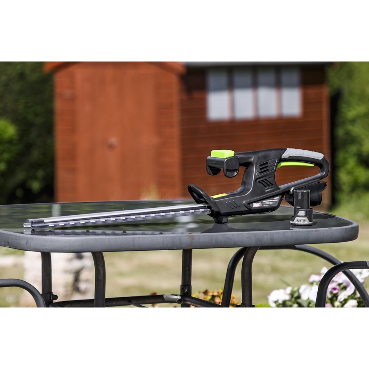 Sealey SV10.8 Series Cordless Hedge Trimmer 10.8V - Body Only  White Rose Tools