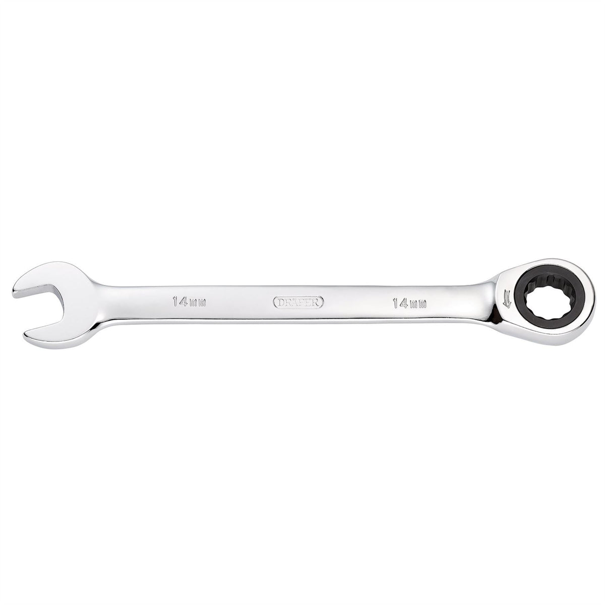 Draper Metric Ratcheting Combination Spanner 14mm 31011  White Rose Tools