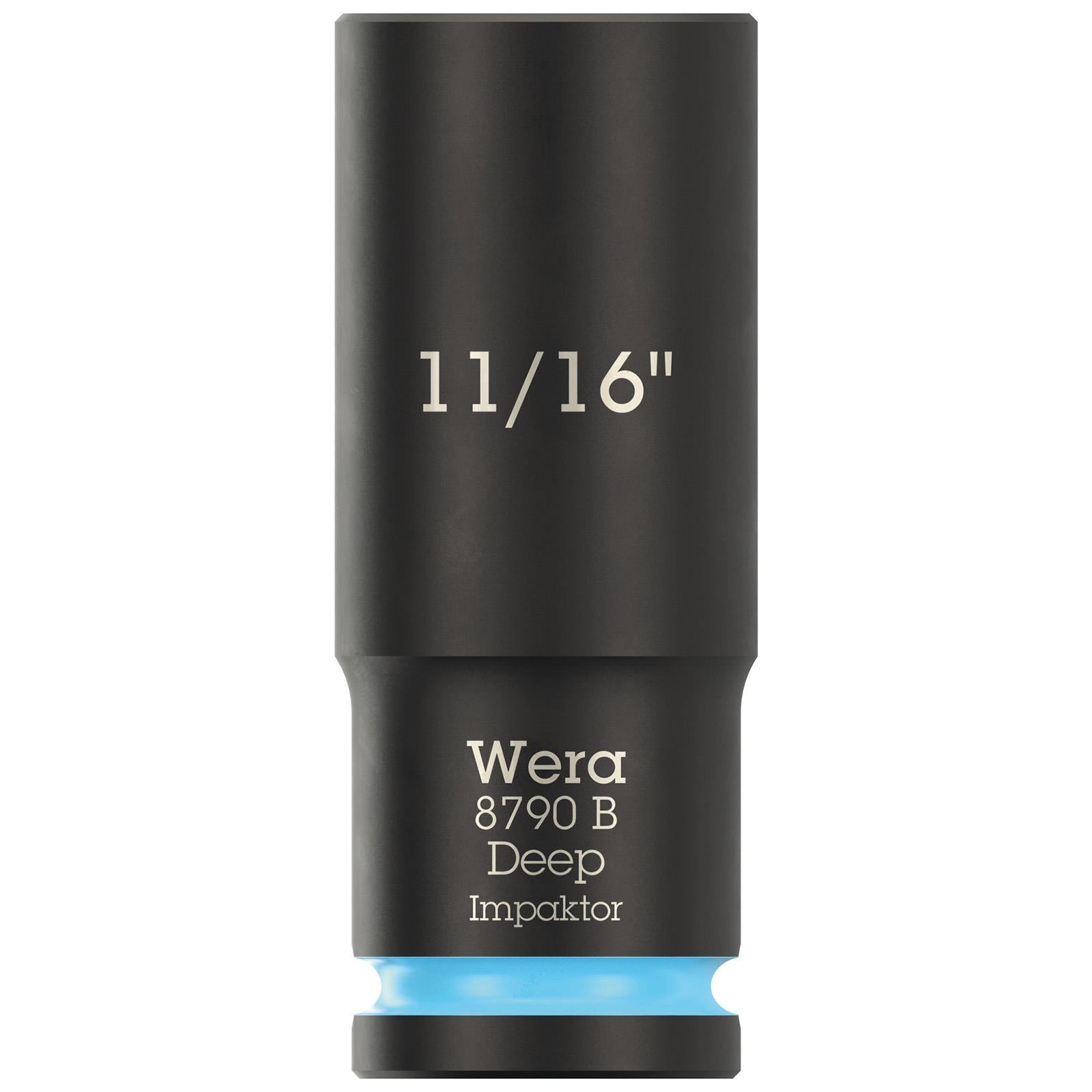 Wera Impact Socket Deep 3/8" Drive 8790 B Impaktor Metric Imperial - Choose Size  White Rose Tools