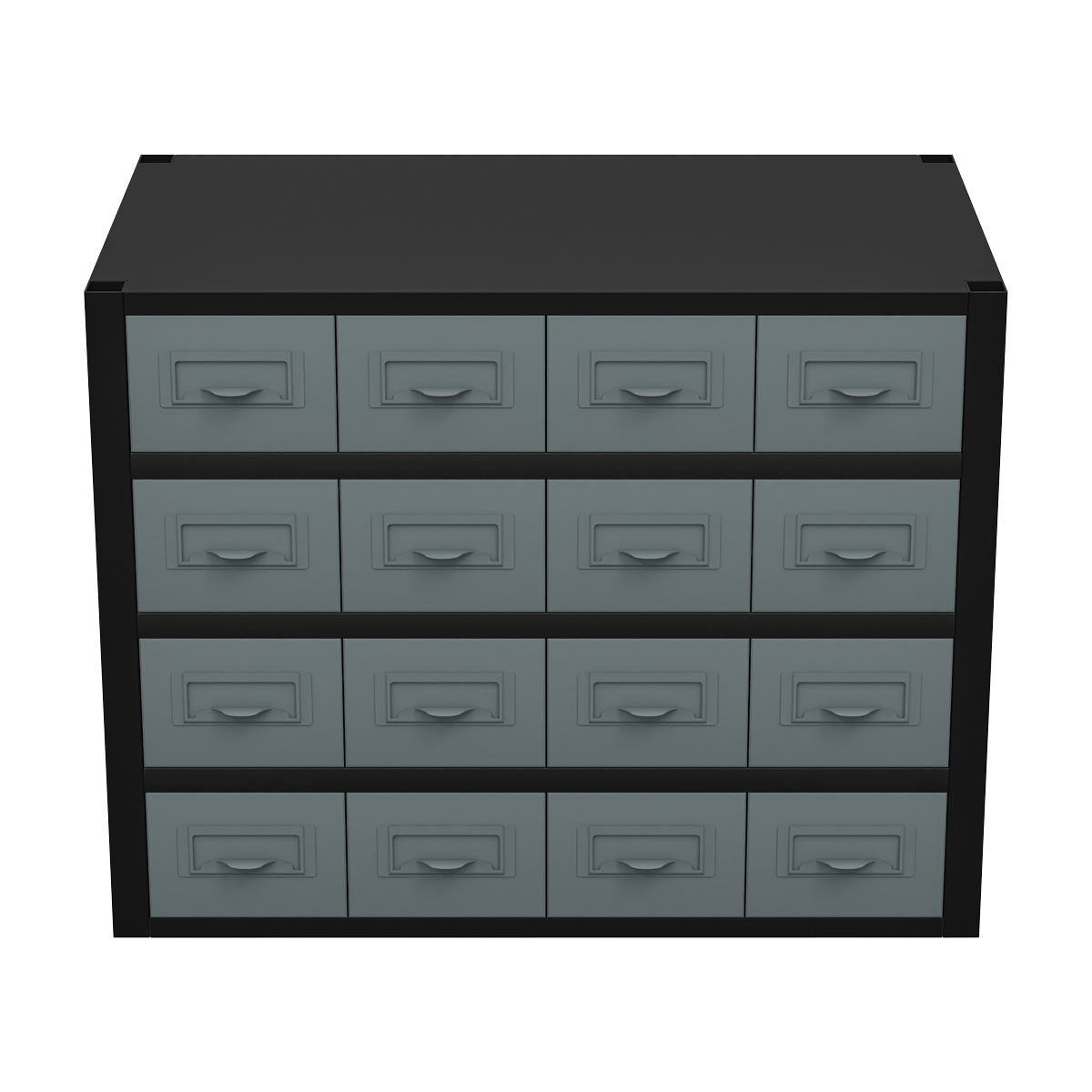 Sealey Modular Racking Mid Unit 16 Small Drawers 580mm  White Rose Tools