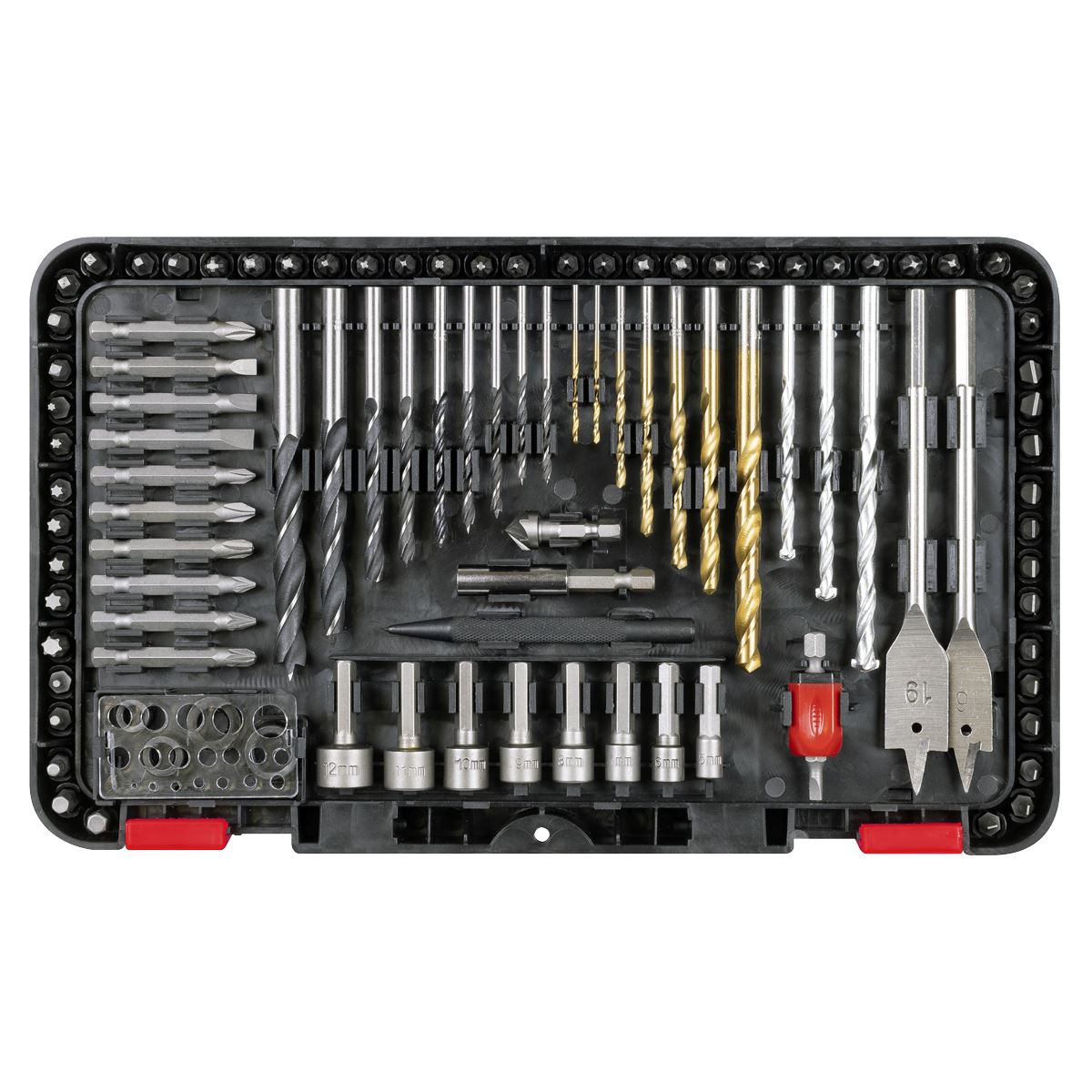 Sealey Drill & Bit Accessory Set 104pc  White Rose Tools