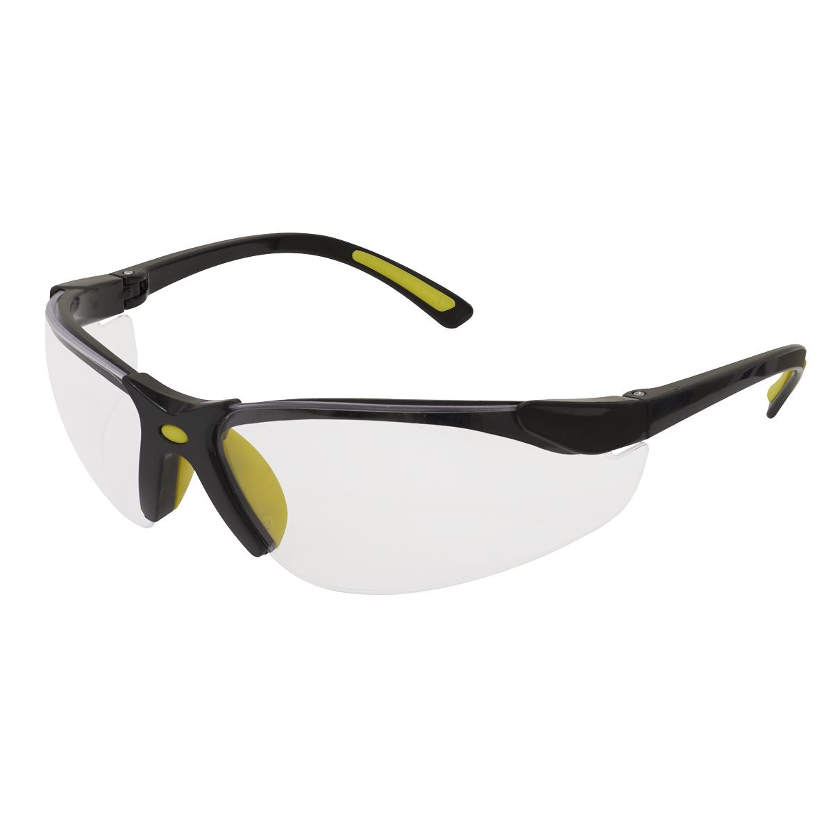 Worksafe by Sealey Zante Style Clear Safety Glasses with Flexi Arms