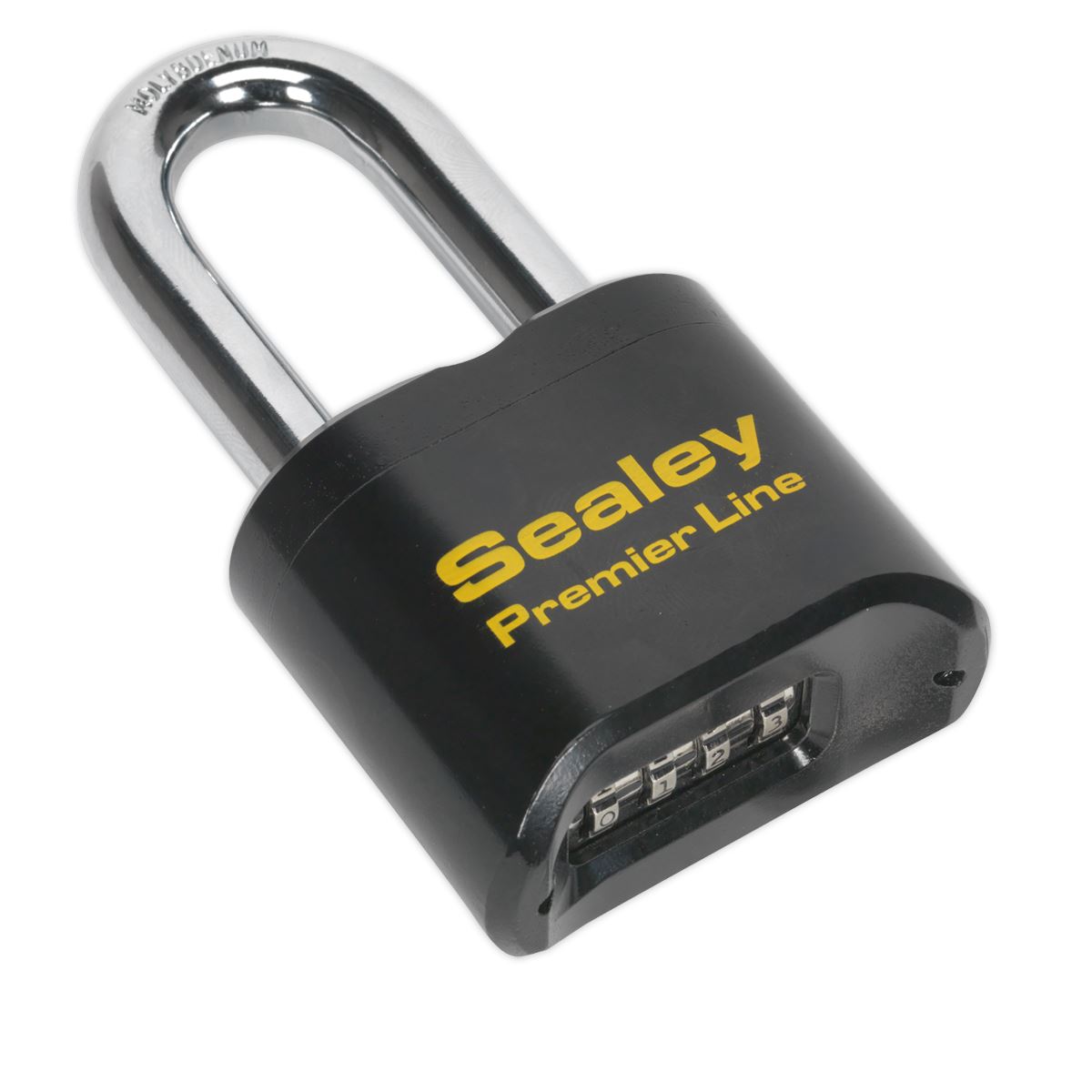 Sealey Premier Steel Body Combination Padlock Long Shackle 62mm 