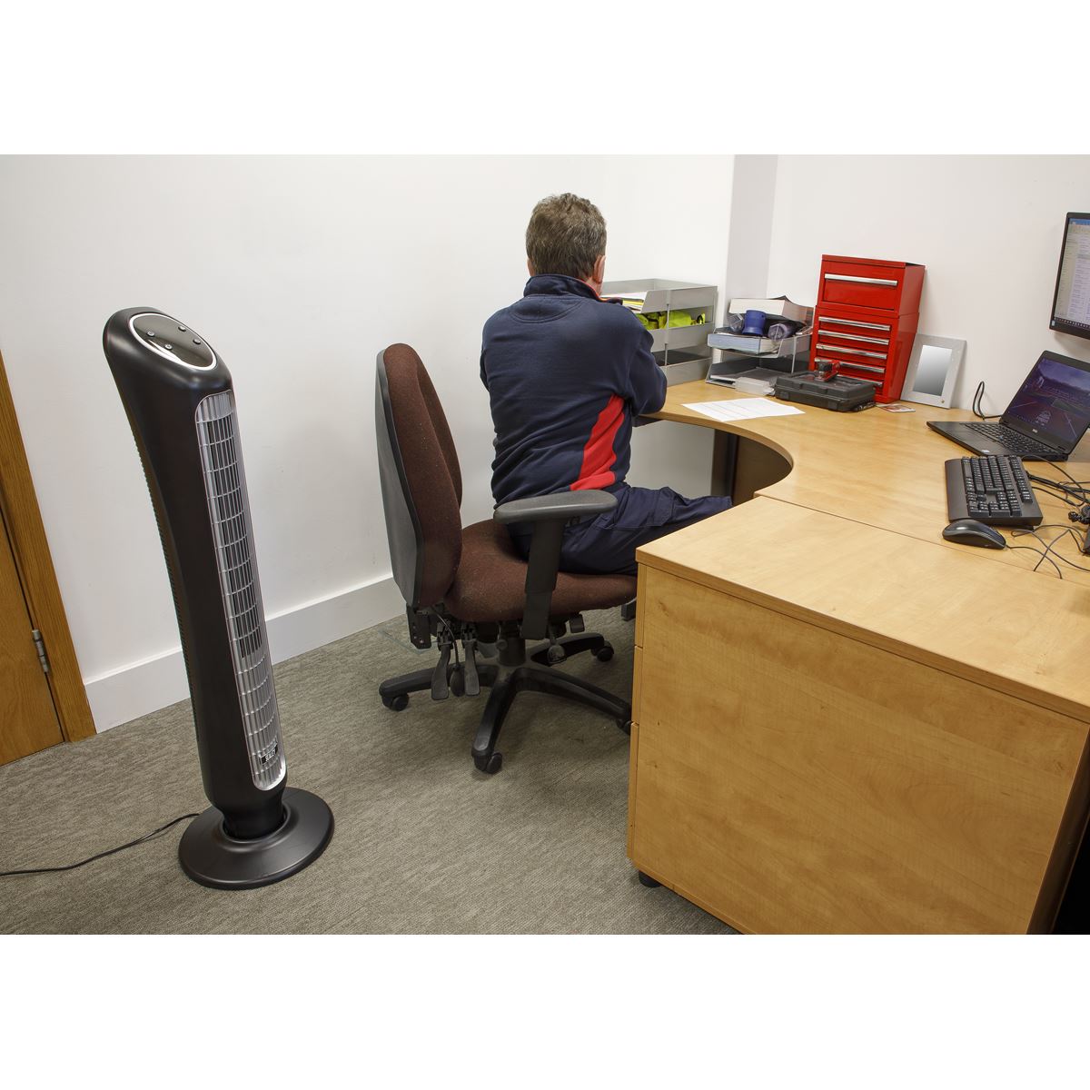 Sealey 43" Quiet High Performance Oscillating Tower Fan 
