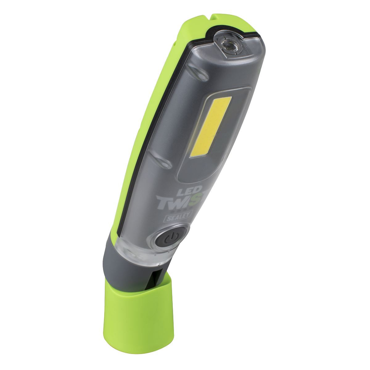 Sealey LED Twist Rechargeable Inspection Light 8W COB & 1W SMD  White Rose Tools