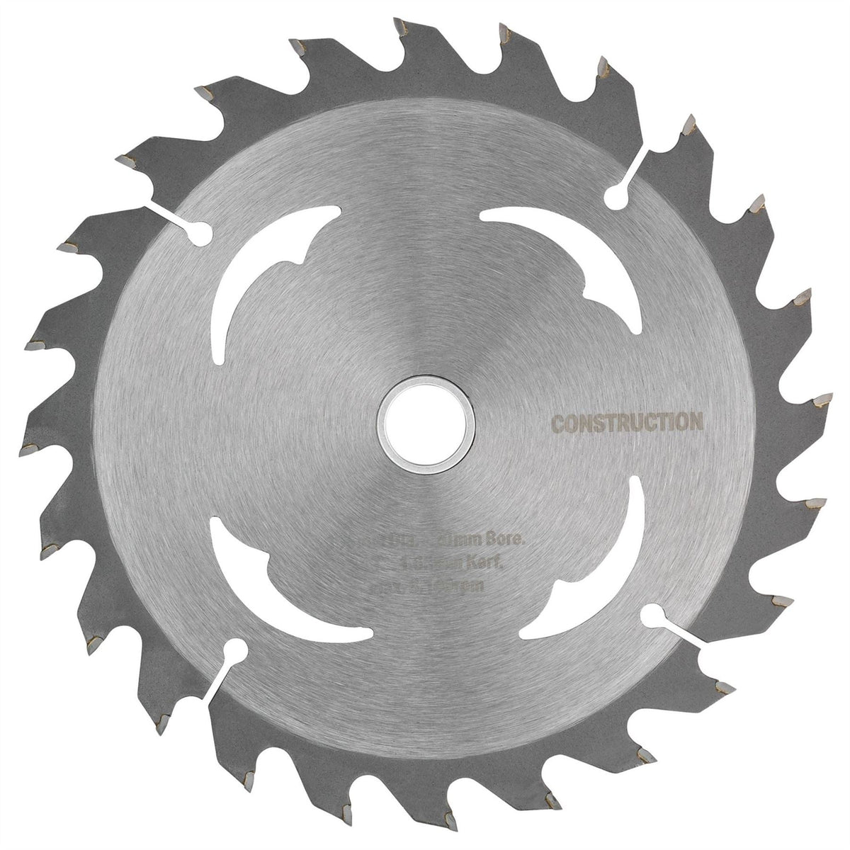Draper TCT Cordless Construction Circular Saw Blade for Wood & Composites 165 x 20mm 24T 25879  White Rose Tools
