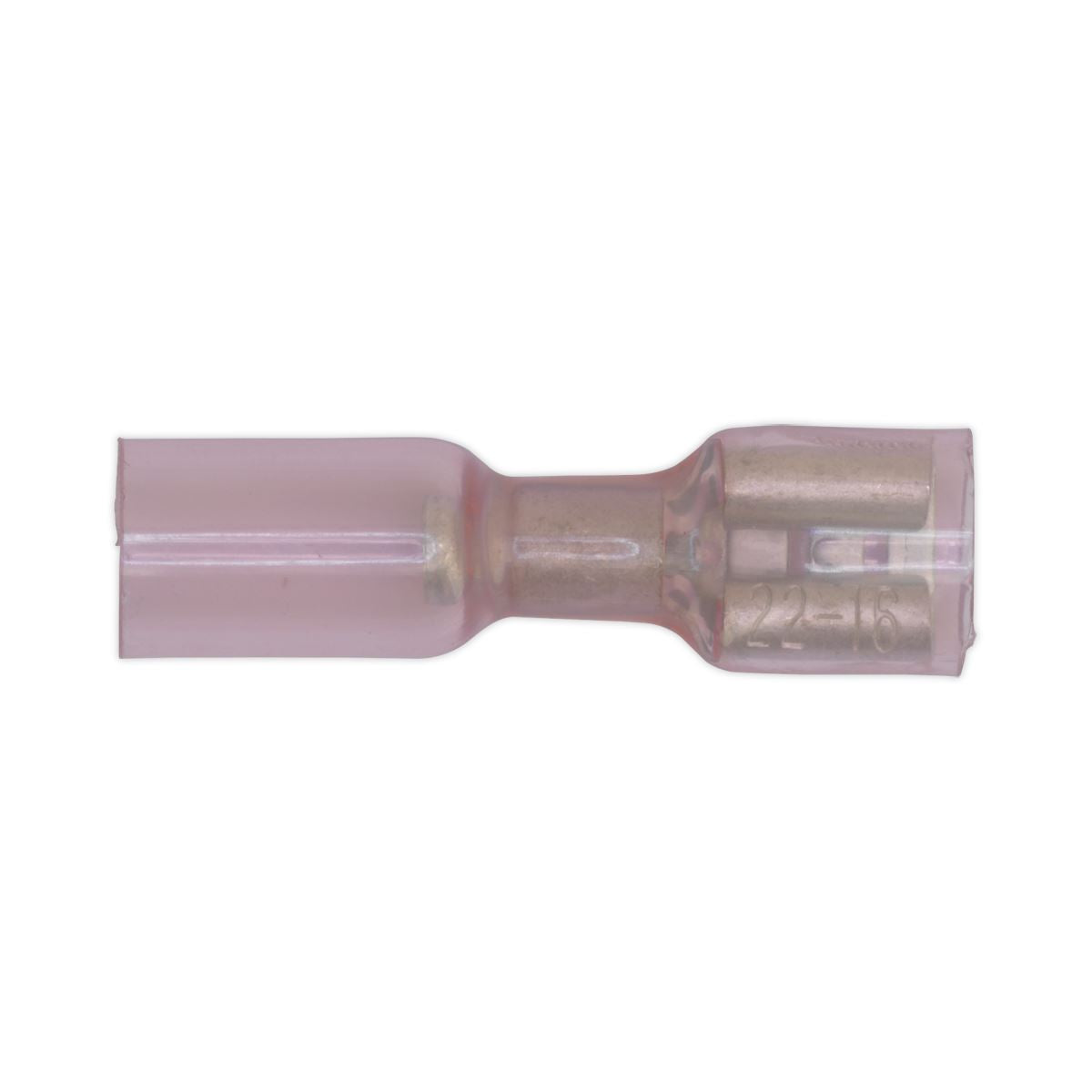Sealey 25 Pack 6.4mm Red Heat Shrink Push On Female Terminal 