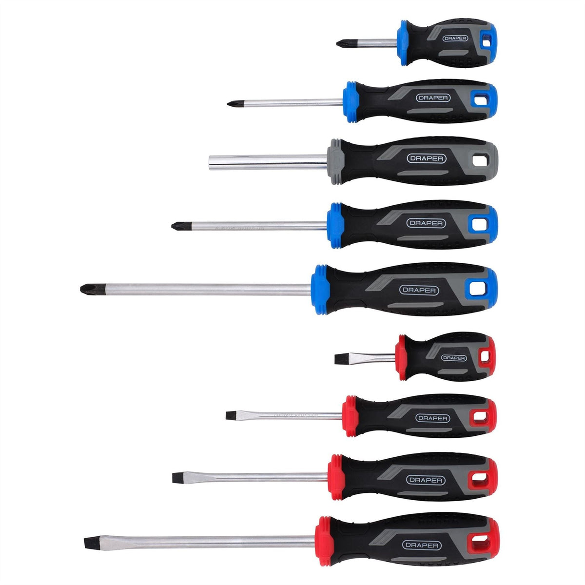 Draper Screwdriver Set with Wall Mountable Rack (37 Piece) 31672  White Rose Tools