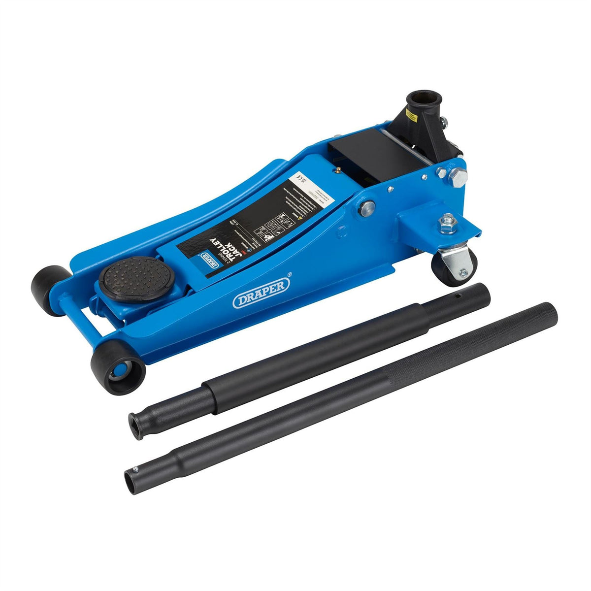Draper Low Profile Trolley Jack 2 Tonne 28497  White Rose Tools
