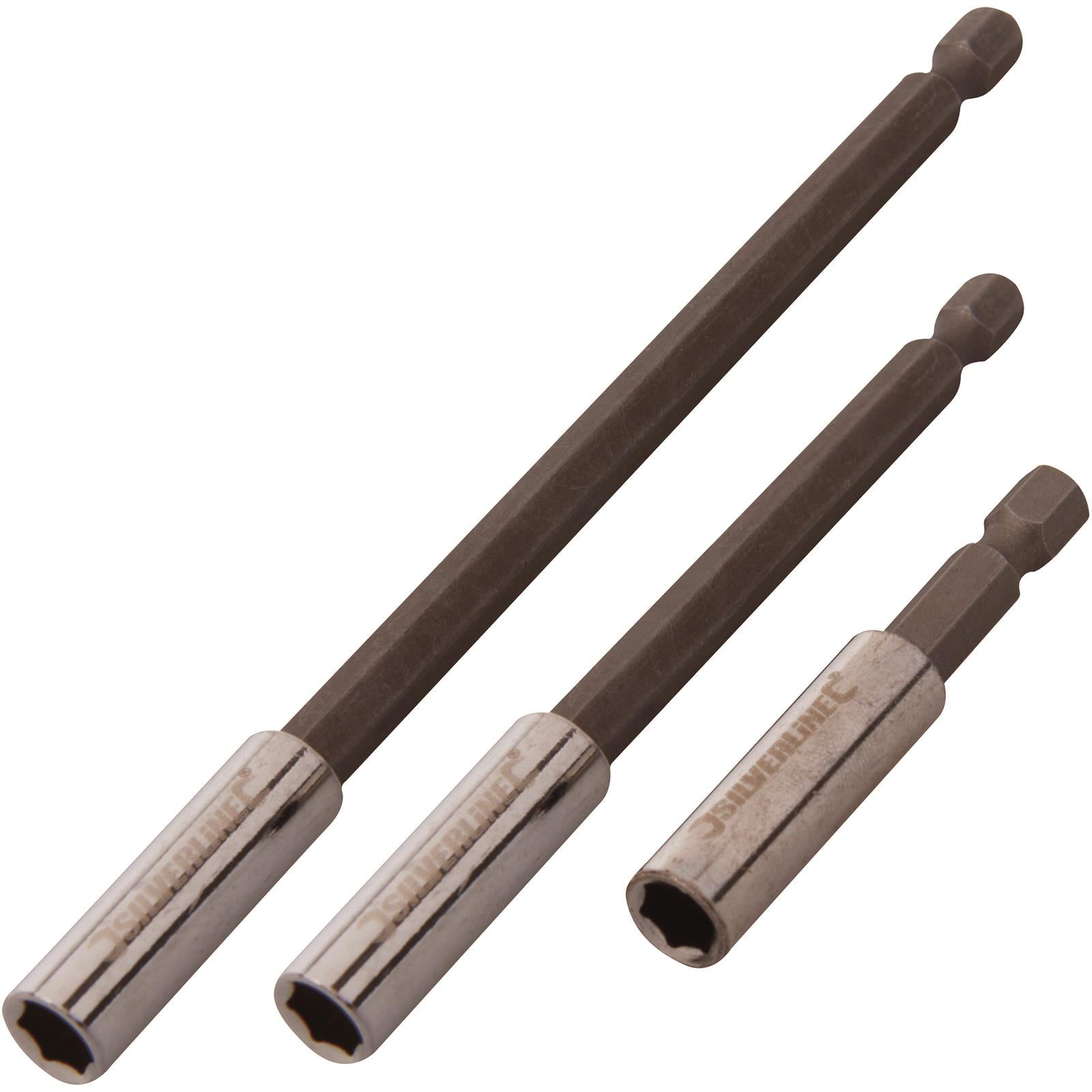Silverline Magnetic Screwdriver Bit Holder 3 Pieces