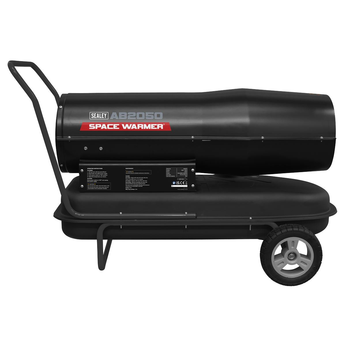 Sealey Space Warmer® Kerosene/Diesel Heater 205,000Btu/hr with Wheels