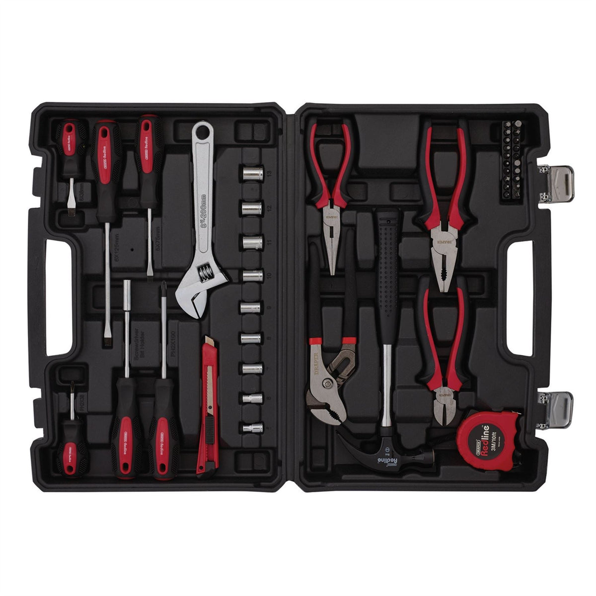 Draper Redline® Home Essential Tool Kit (43 Piece) 70382  White Rose Tools