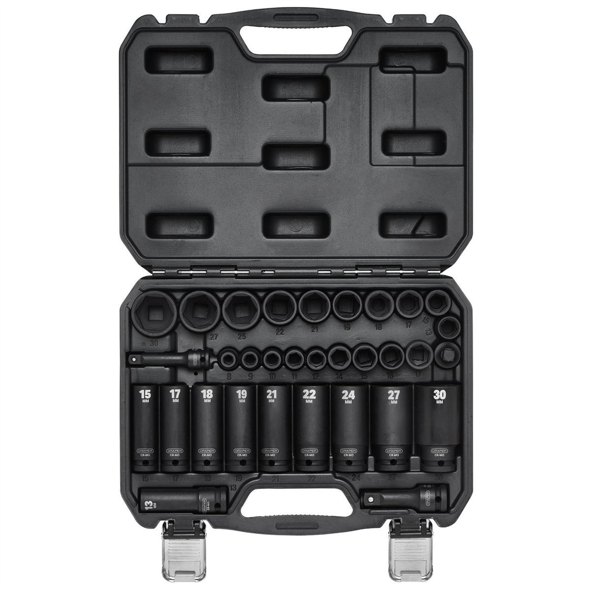 Draper HI-TORQ® Impact Socket Set 3/8" & 1/2" Sq. Dr. (32 Piece) 83098  White Rose Tools
