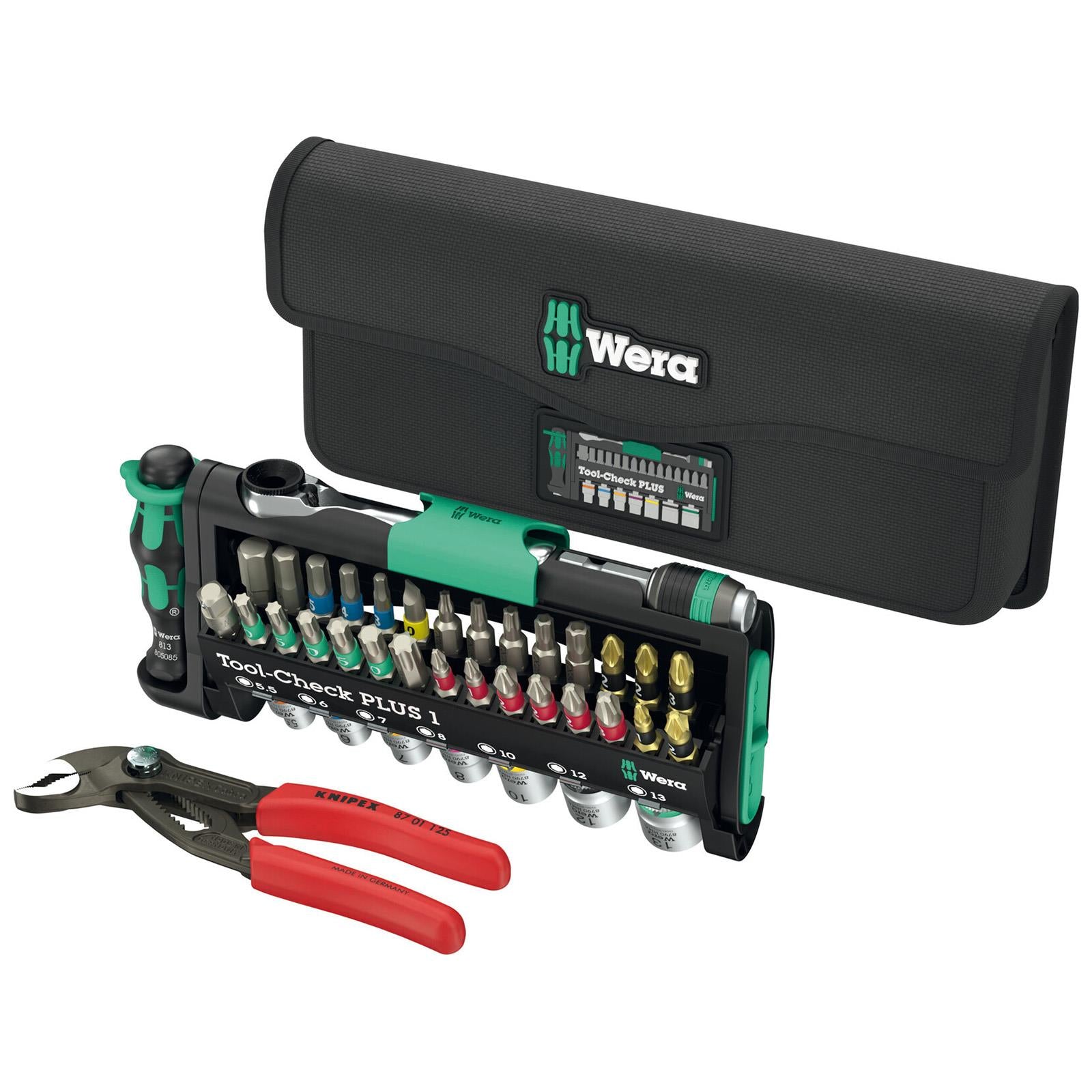 Wera Screwdriver Bits Bit Holder Pliers and Socket Set Tool Check Combi 1 40 Pieces