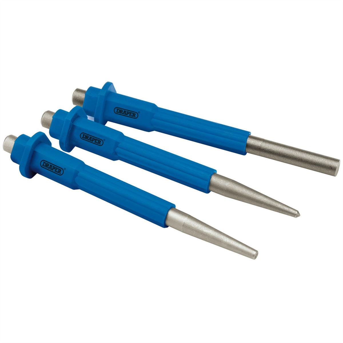 Draper Nailset Centre Punch and Pin Punch Set (3 Piece) 72041  White Rose Tools