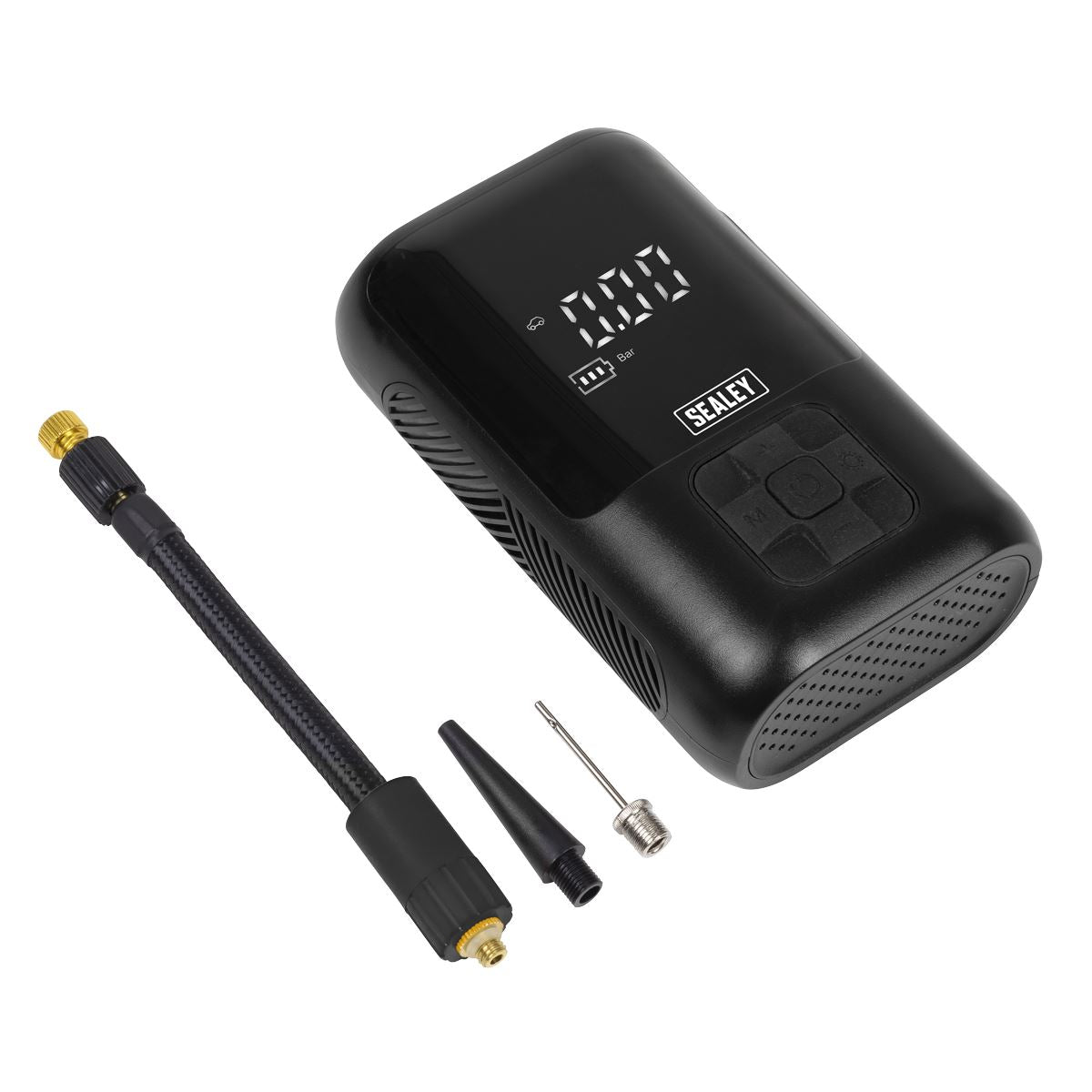 Sealey Tyre Inflator & Power Bank with Worklight Rechargeable  White Rose Tools