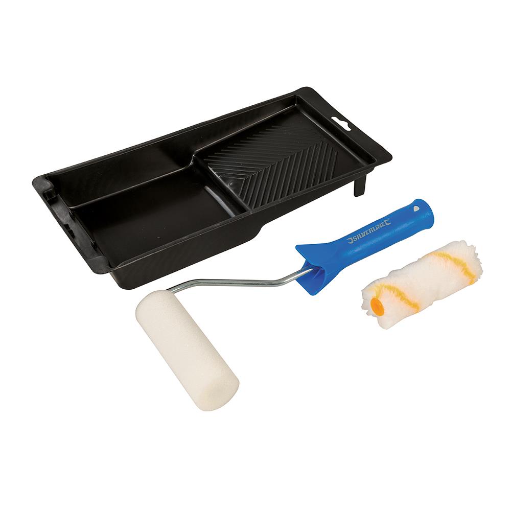Silverline Mini Roller & Tray Set 100mm 947598