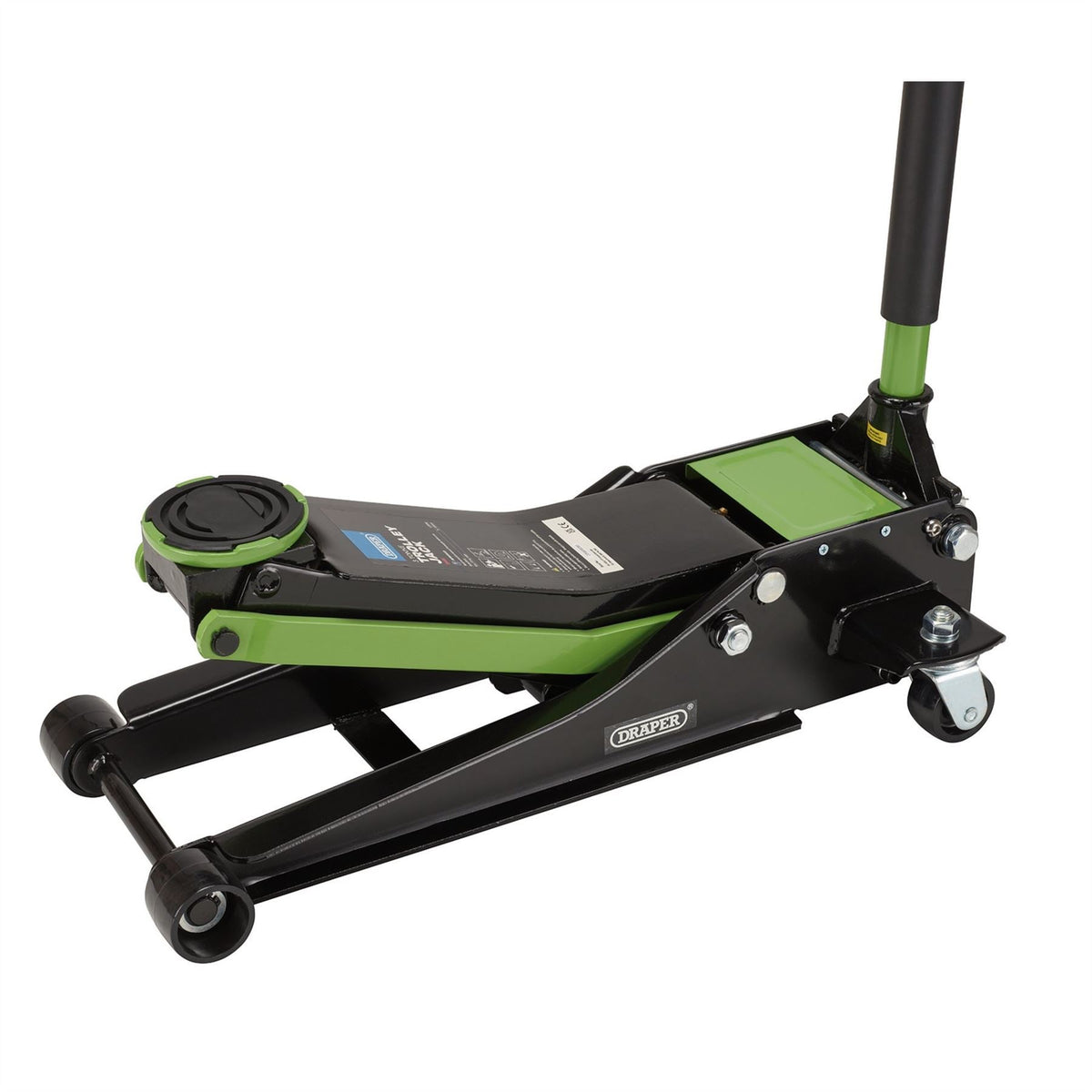 Draper Trolley Jack 3 Tonne Green 28485  White Rose Tools
