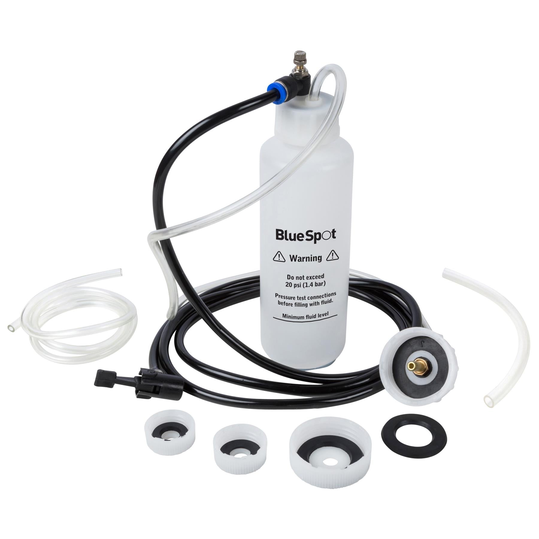 BlueSpot Brake and Clutch Bleeder Kit One Handed Operation 500ml