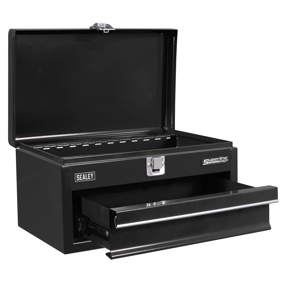 Sealey Superline Pro 1 Drawer Mini Toolbox Black  White Rose Tools