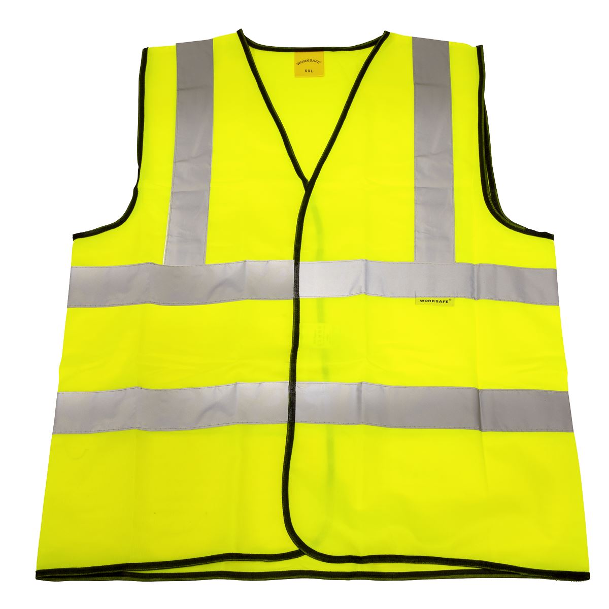 Worksafe by Sealey Hi-Vis Waistcoat (Site and Road Use) Yellow - XX-Large