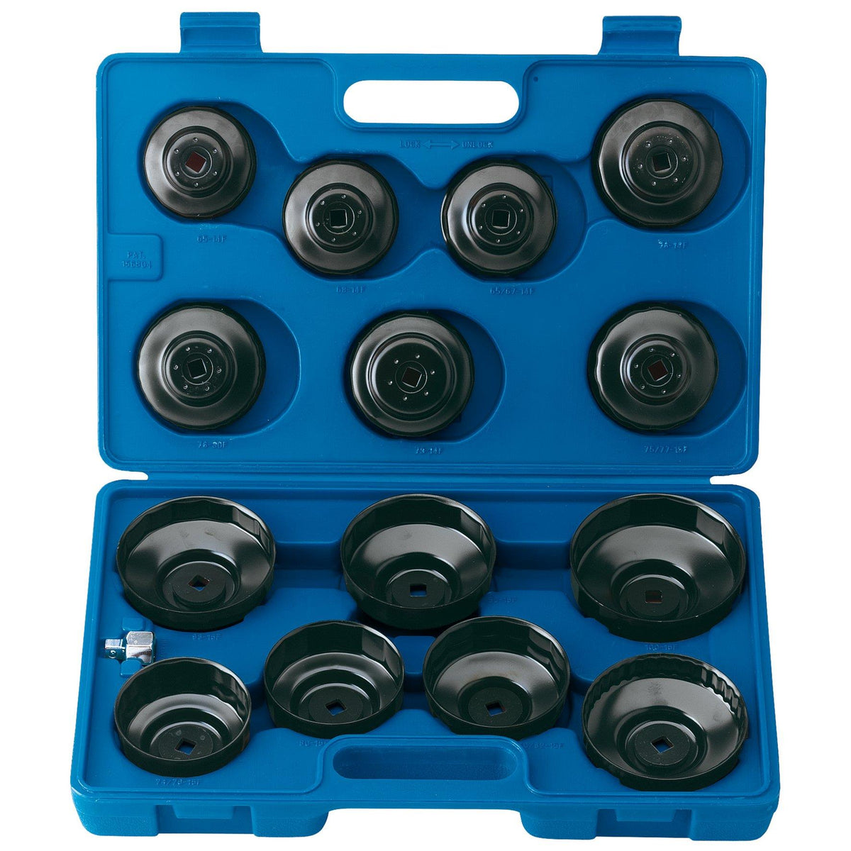 Draper Oil Filter Cup Socket Set 3/8" Sq. Dr. (15 Piece) 40105  White Rose Tools