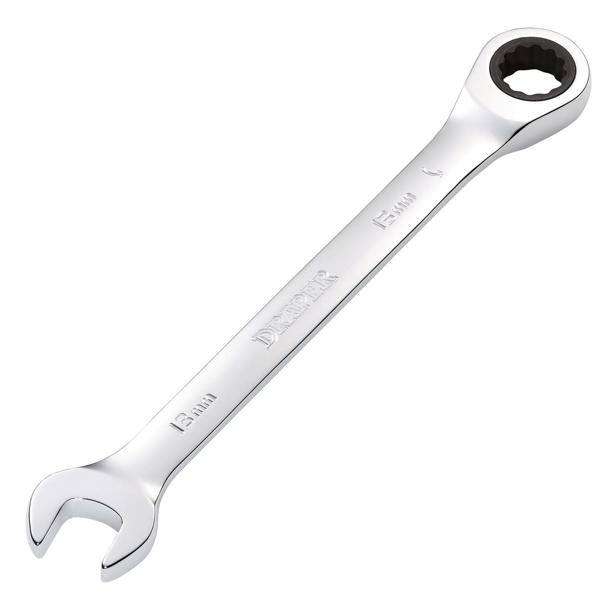 Draper Metric Ratcheting Combination Spanner 13mm 31010  White Rose Tools