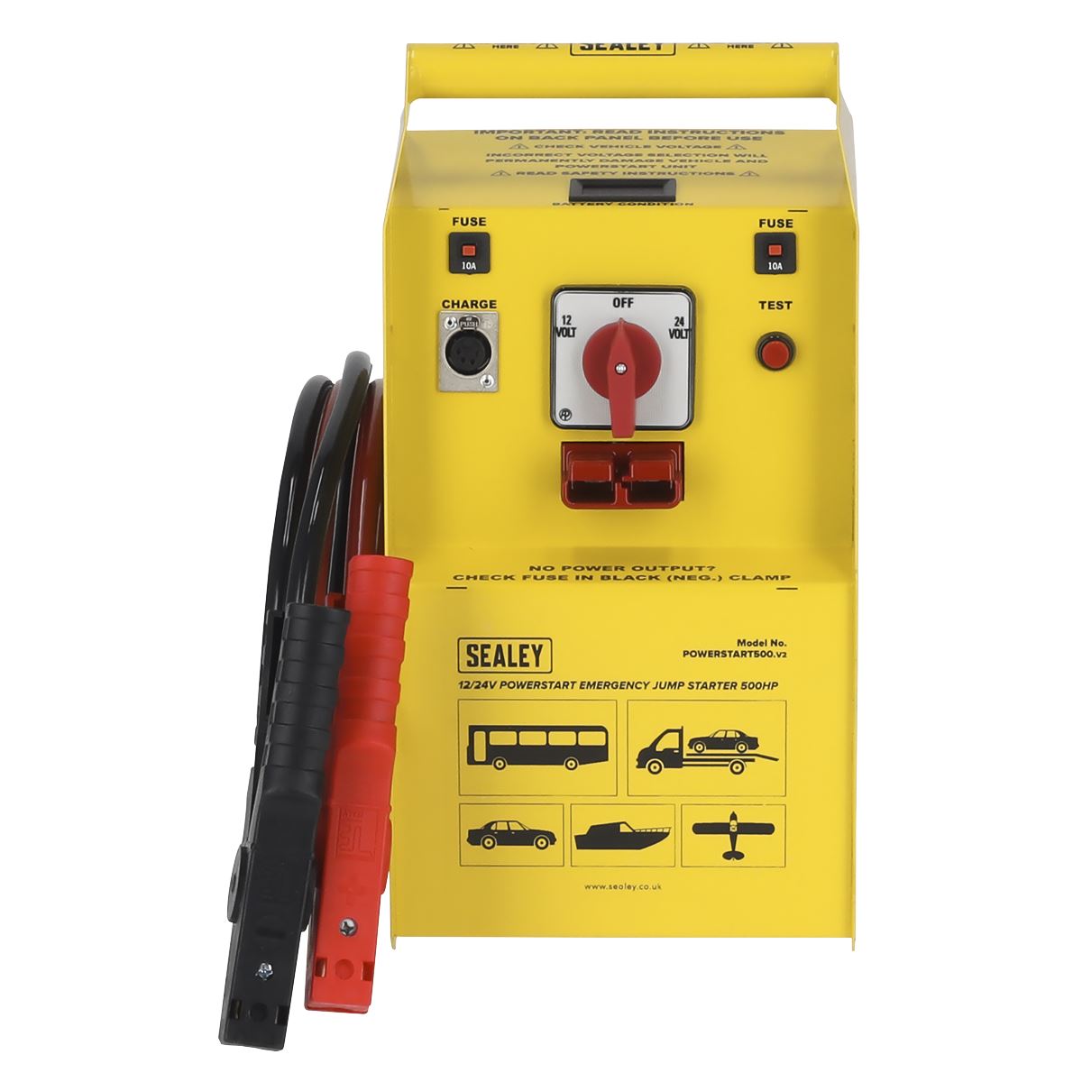 Sealey PowerStart Emergency Jump Starter 500hp Start 12/24V 