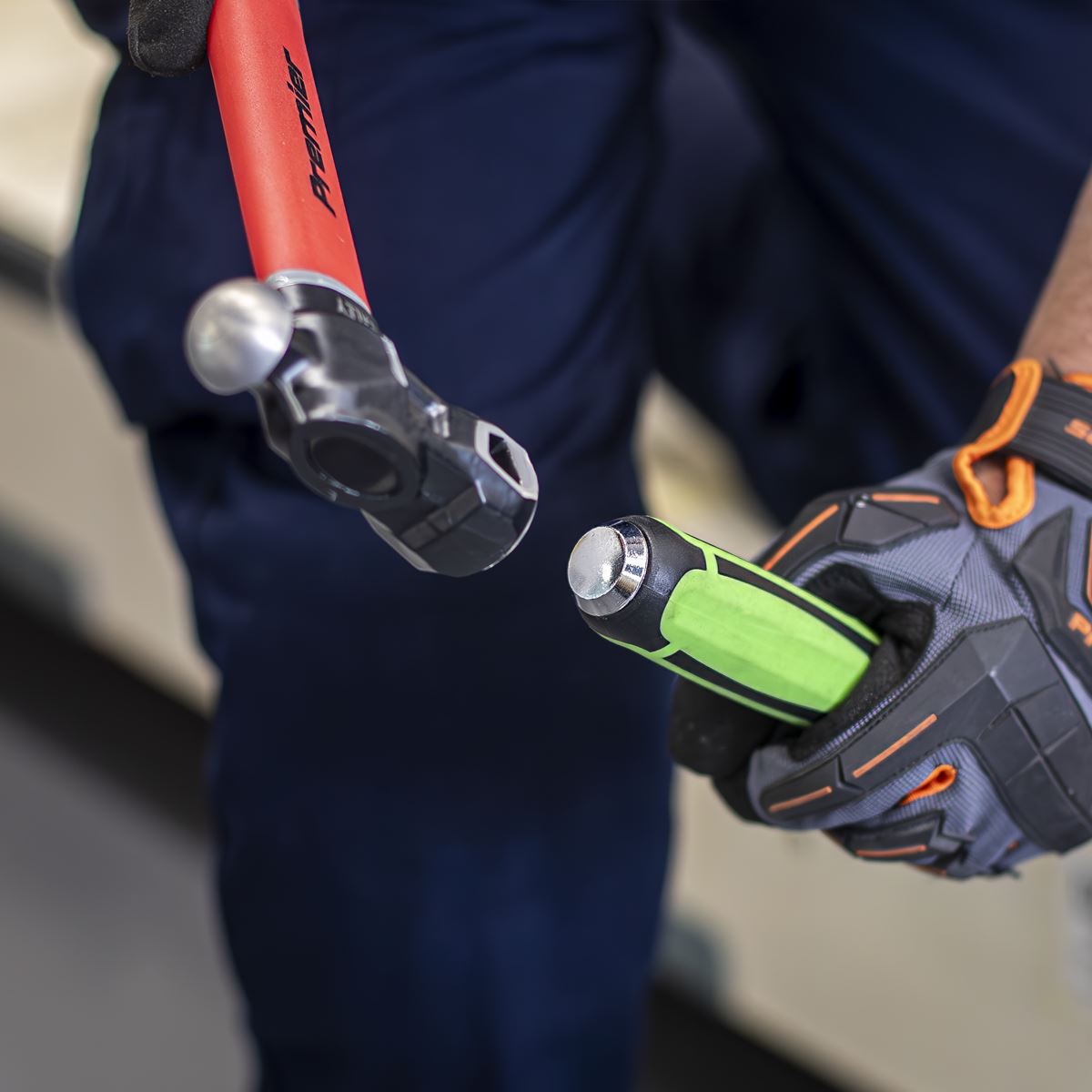 Siegen by Sealey Siegen Heavy-Duty 25° Pry Bar with Hammer Cap 610mm