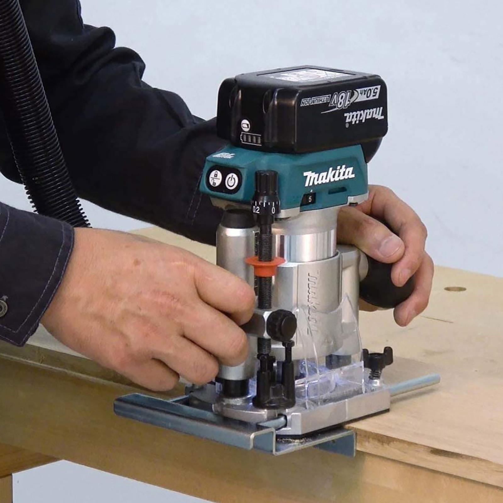 Makita 18v shop plunge router