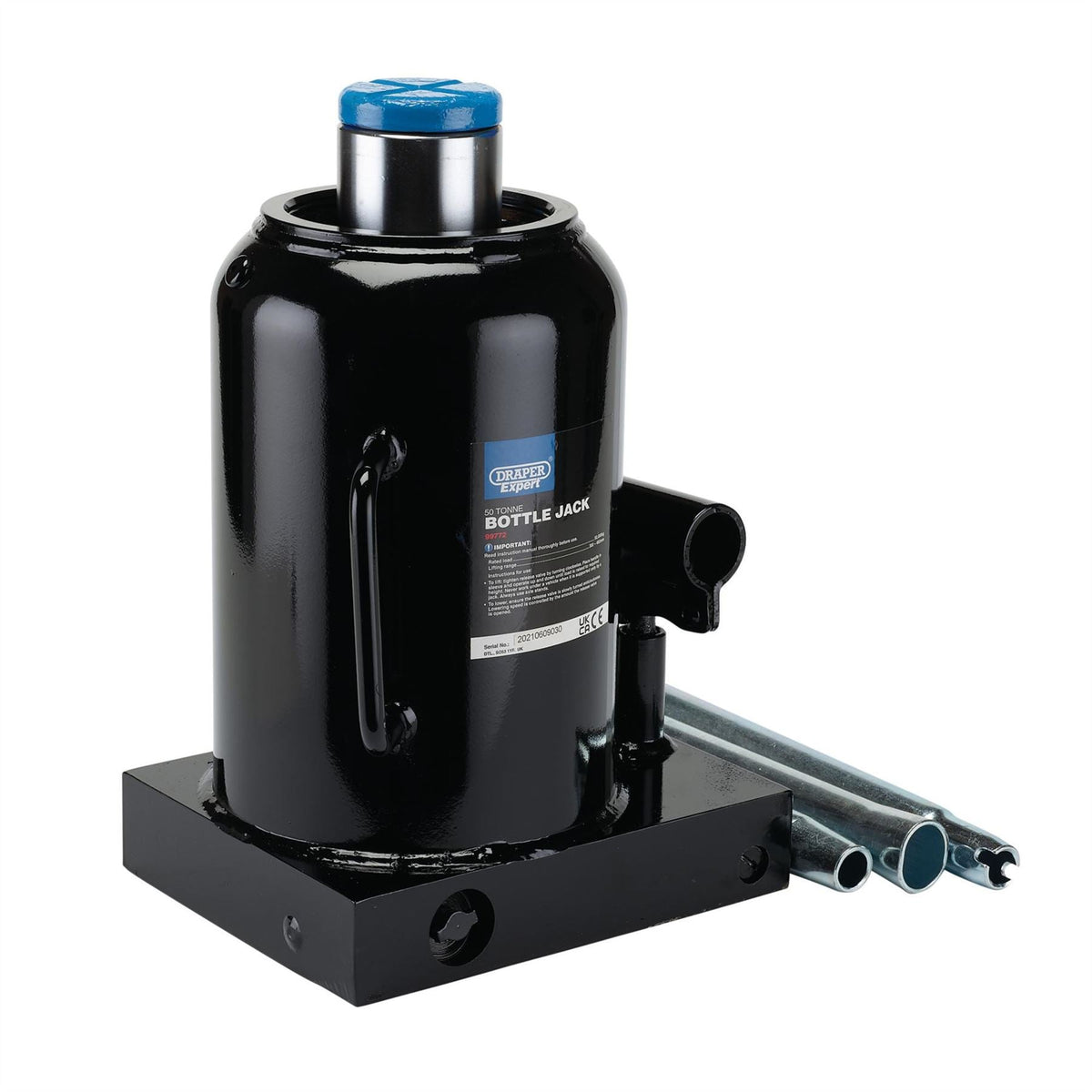 Draper Expert Hydraulic Bottle Jack 50 Tonne 99772  White Rose Tools