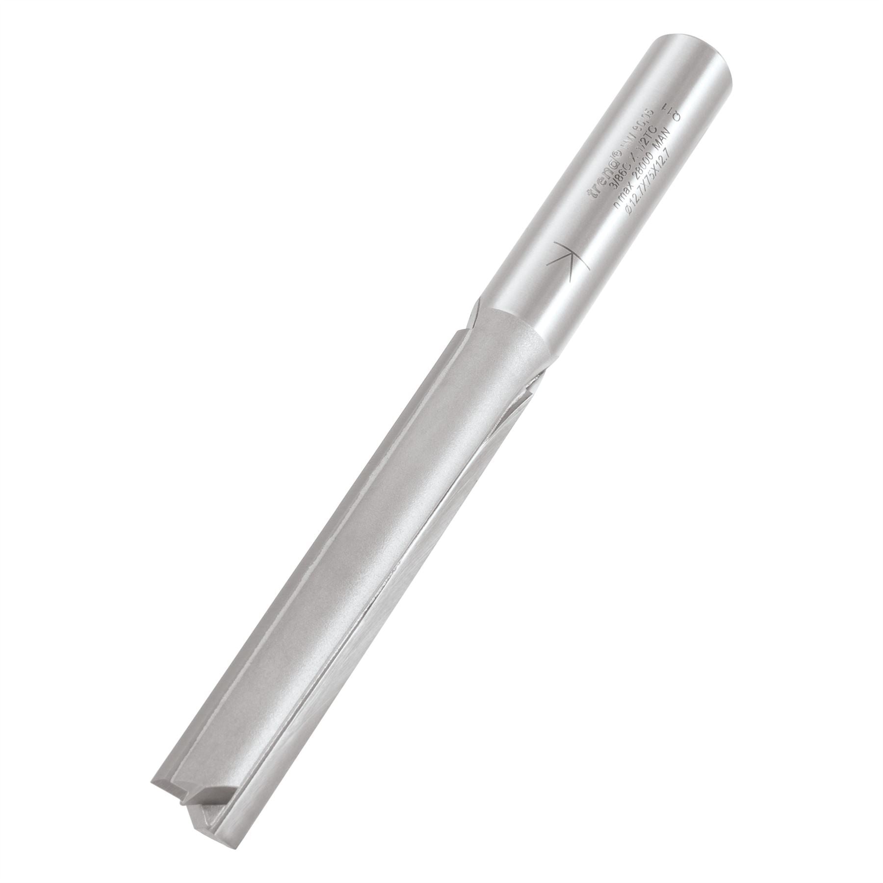 Trend Two Flute 12.7mm Dia X 75mm Cut  3/86CX1/2TC