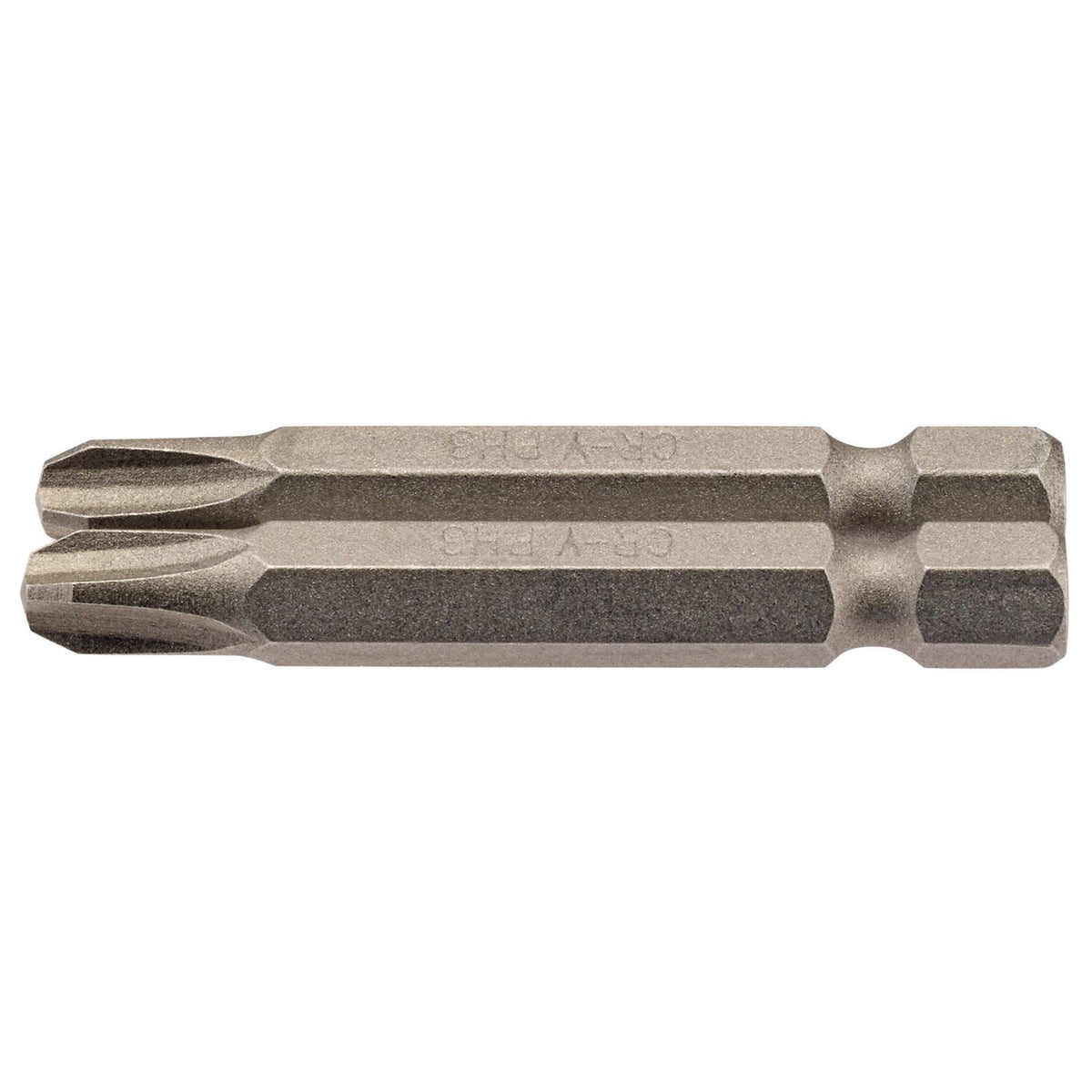 Draper Cross Slot Insert Bit 1/4" Hex 50mm Long No.3 (Pack of 2) 64241  White Rose Tools