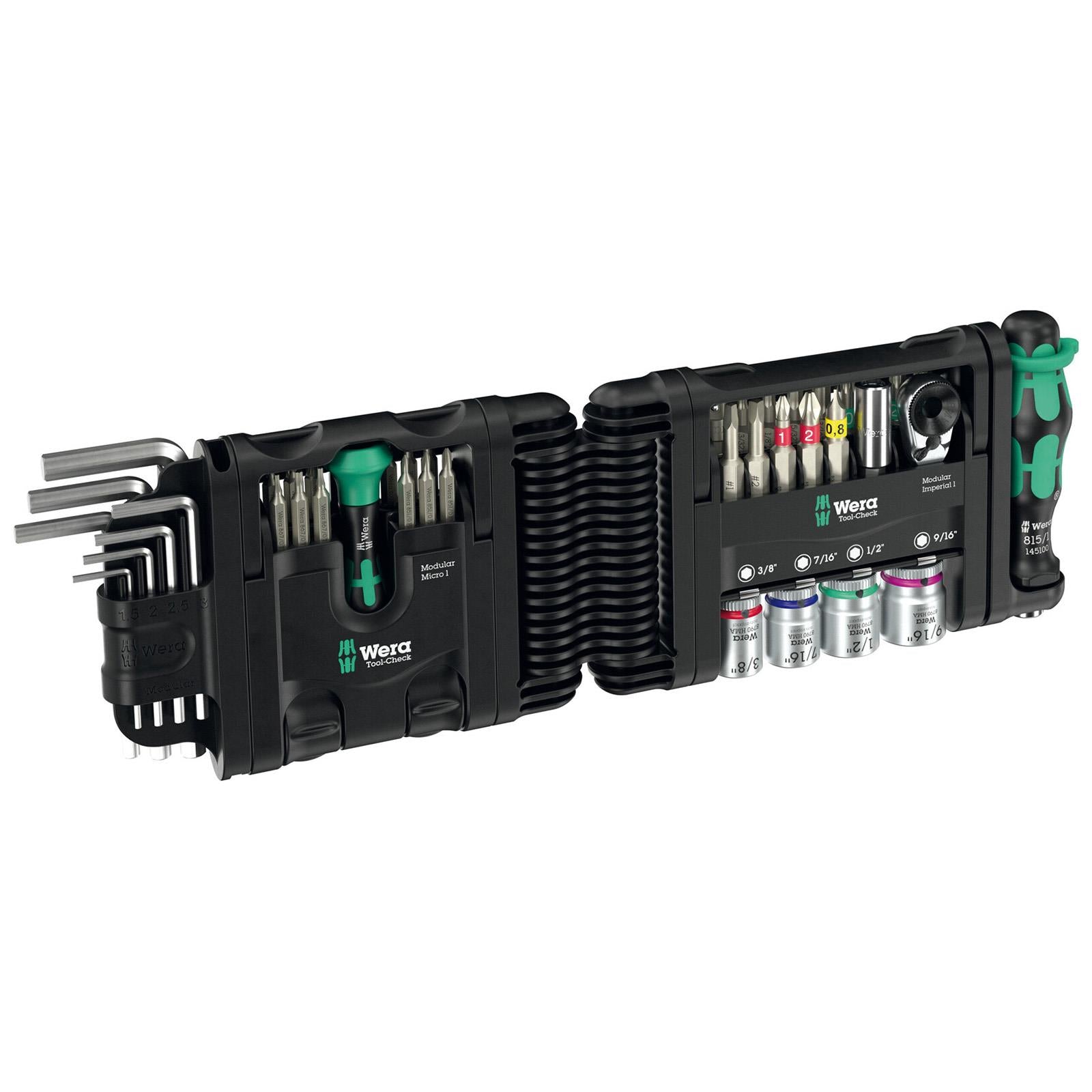 Wera Screwdriver Bit Hex Key Precision Screwdrivers Socket Set Tool Check Modular Set Imperial 1 50 Pieces