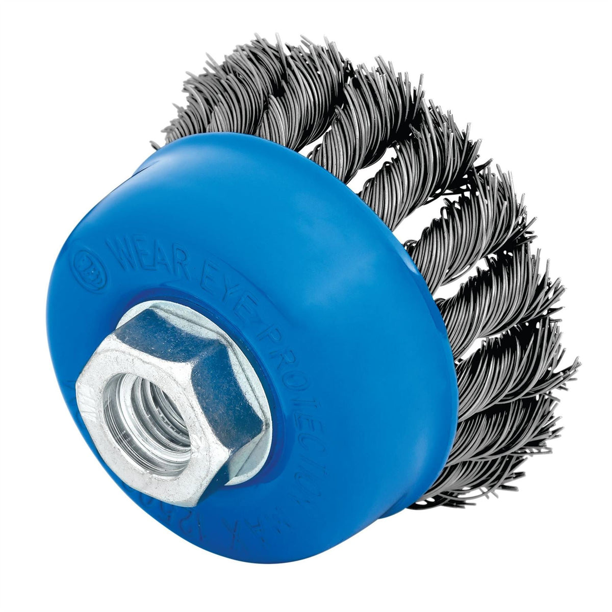 Draper Steel Twist-Knot Wire Cup Brush 75mm M14 41449  White Rose Tools