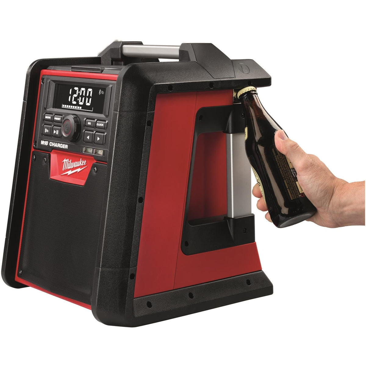 Milwaukee M18 Jobsite Radio Charger with Bluetooth Bare Unit M18RC-0  White Rose Tools