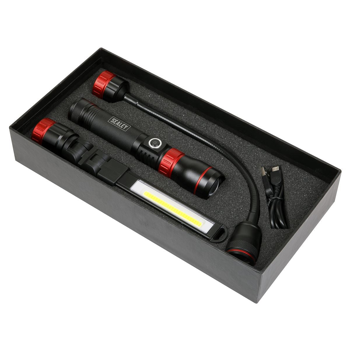 Sealey Interchangeable 3-In-1 COB LED Inspection Light Rechargeable 