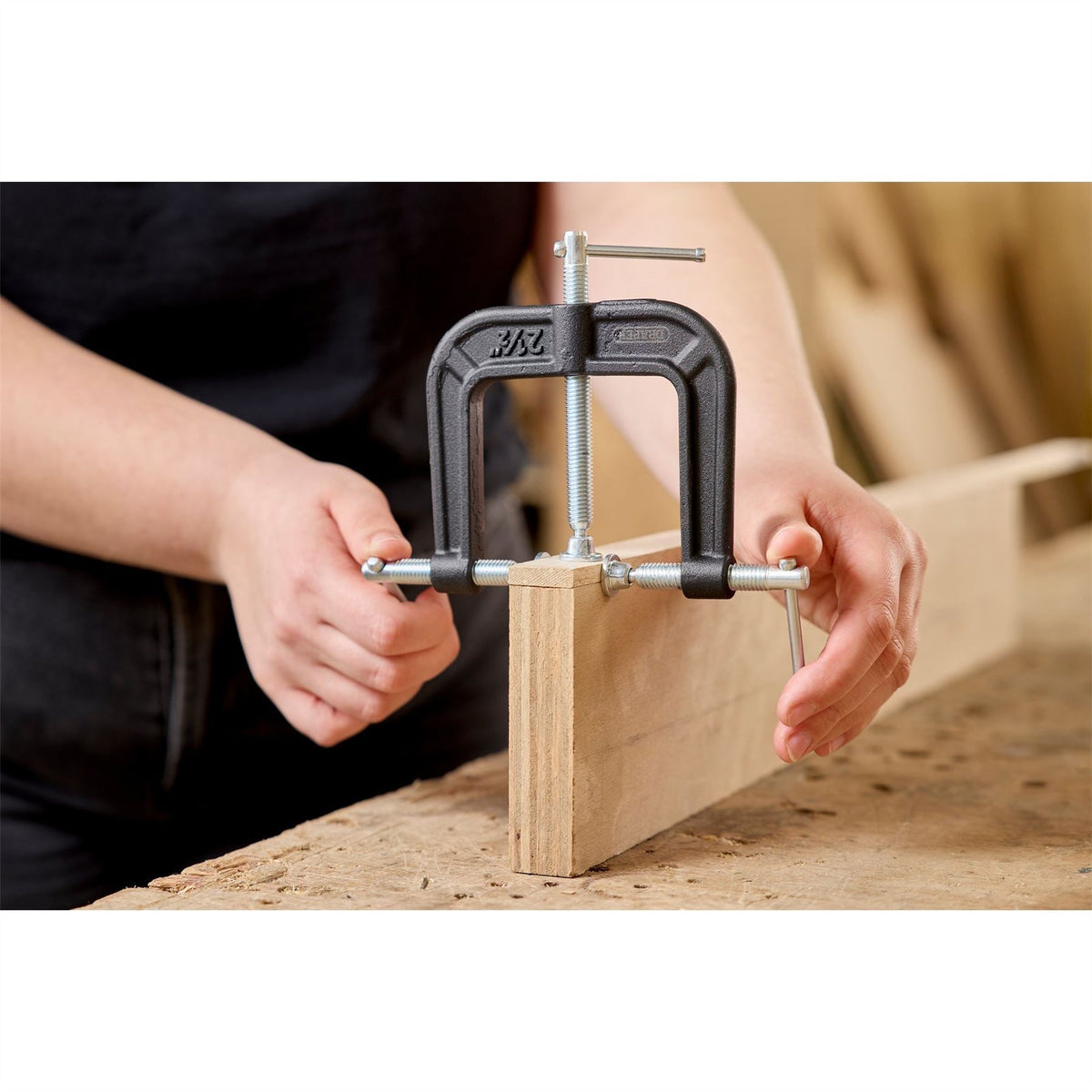 Draper 3-Way G-Clamp 63mm 19404  White Rose Tools