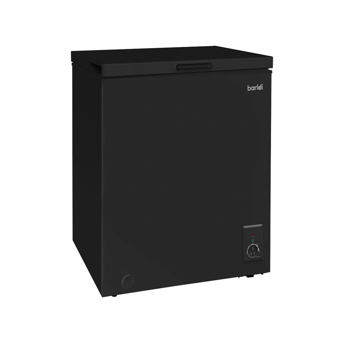 Baridi Freestanding Chest Freezer, 99L Capacity, Garages and Outbuilding Safe, -12 to -24°C Adjustable Thermostat with Refrigeration Mode, Black