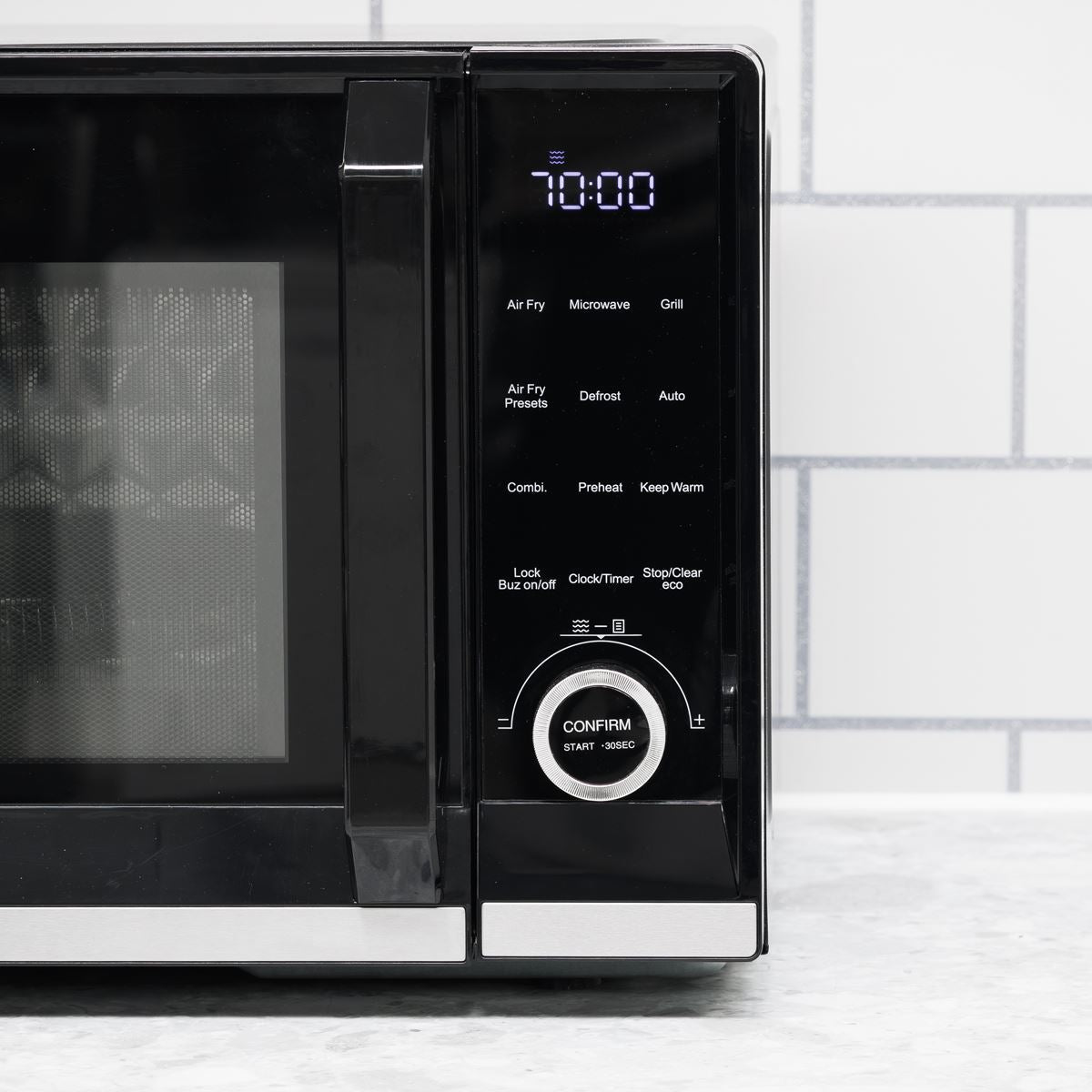 Baridi 7-in-1 Air Fryer Microwave & Grill, 28L Capacity - Black  White Rose Tools