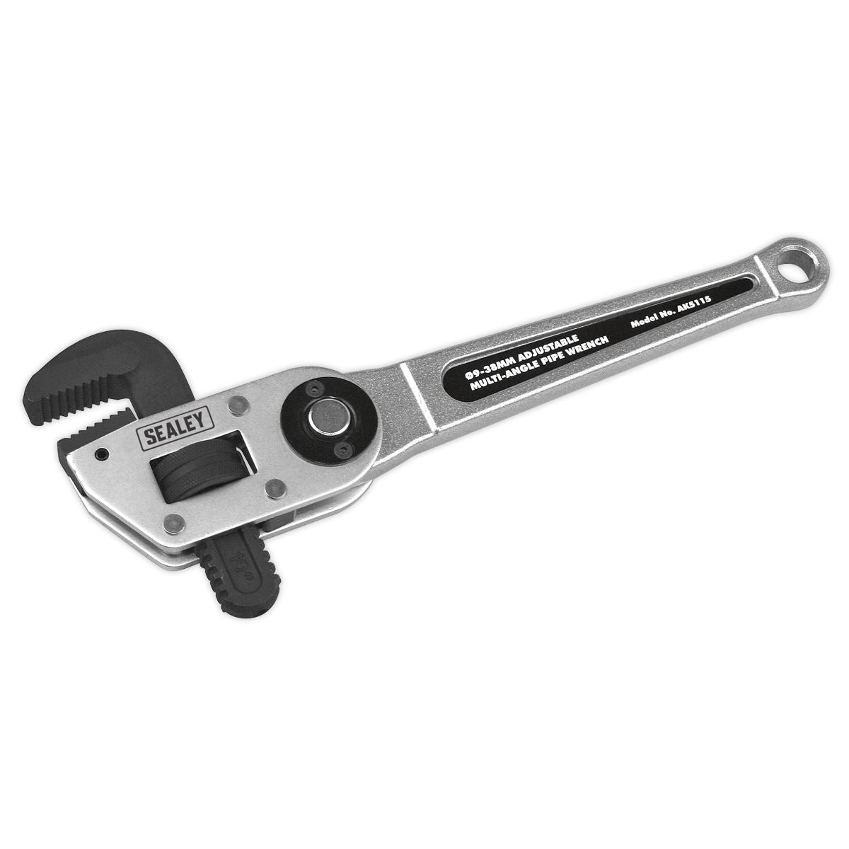 Sealey Premier Adjustable Multi-Angle Pipe Wrench Ø9-38mm 