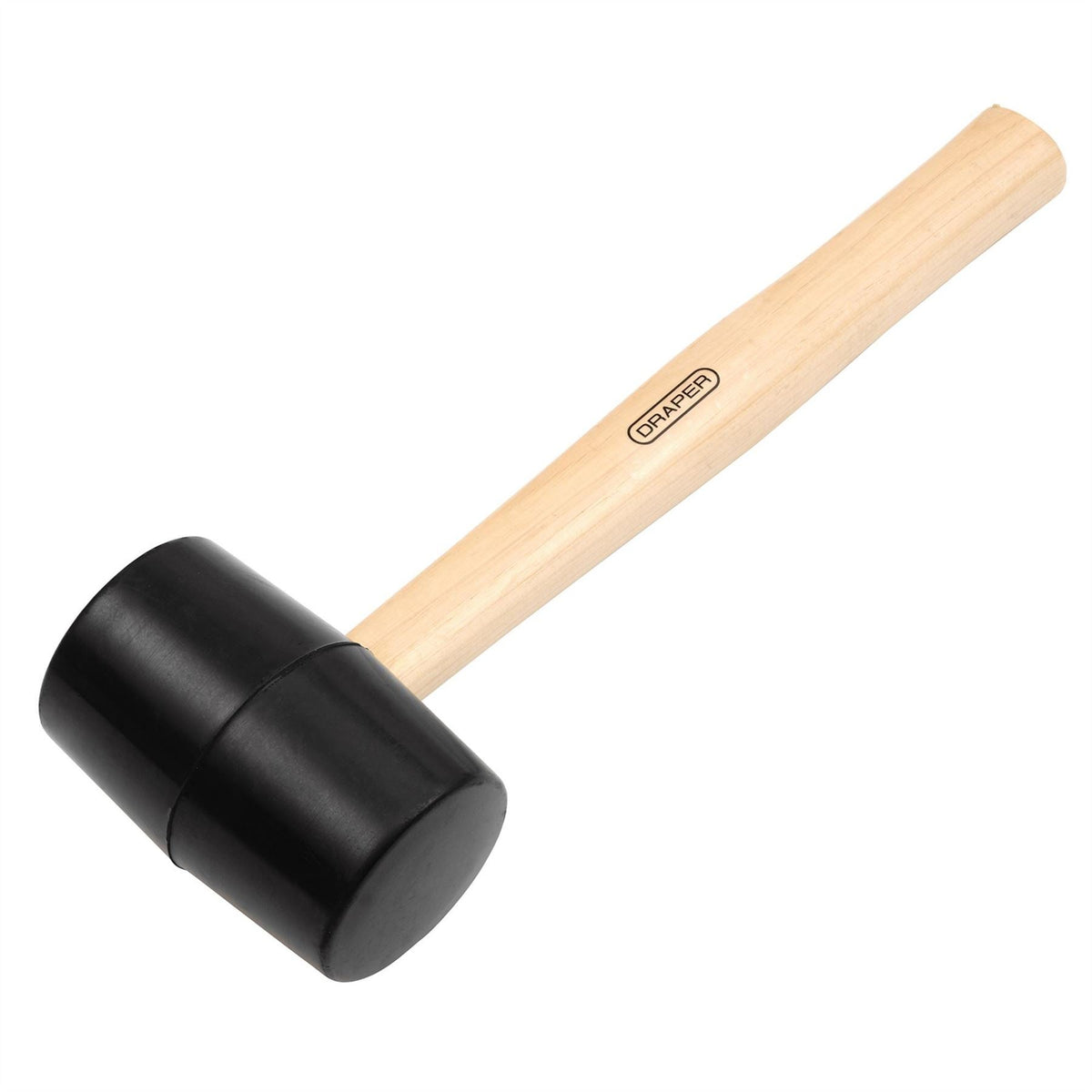 Draper Hardwood Shaft Rubber Mallet 620g/22oz 78614  White Rose Tools