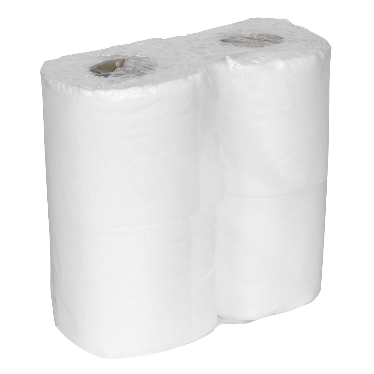 Sealey Plain White Toilet Roll - Pack of 4 x 10 (40 Rolls) 