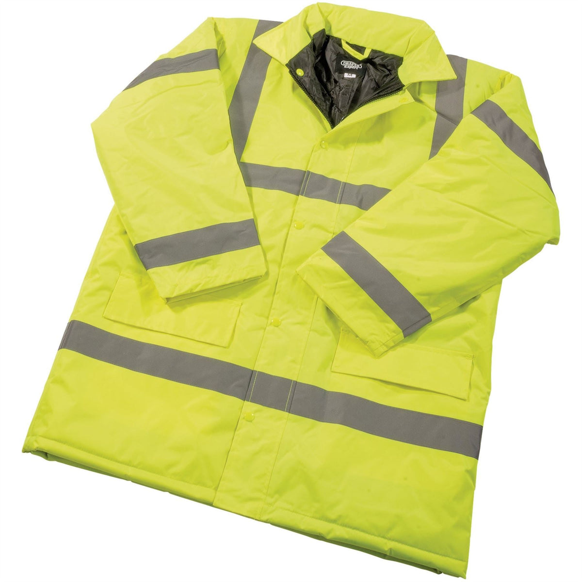 Draper High Visibility Traffic Jacket Size L 84721  White Rose Tools